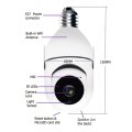 IP-камера со светодиодной лампой на 360 градусов